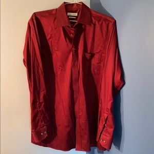 Non Iron! Joseph Abboud Red Good Condition!